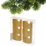 Набор колец для салфеток 6шт «Ампир» 5,5*3см, золото