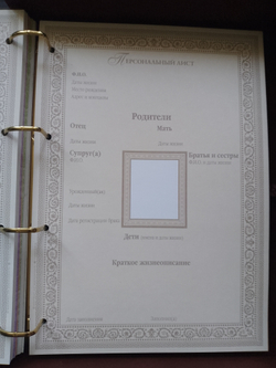 Большая семейная родословная книга "Столетие", натуральная кожа