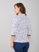 Блузка БЛ-015/белыйгорох