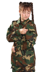 Костюм детский военно-полевой Рип-стоп зел. КМФ