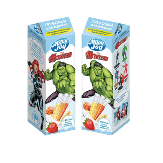 Milky Joy Disney Marvel Трубочки для молока