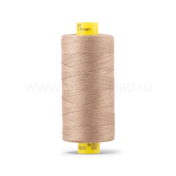 Нитка Gutermann Mara 30 (300 метров), 1 кат., для отстрочки | 868 неотбеленный шелк