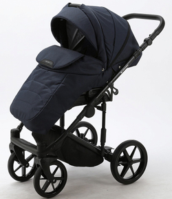 Детская коляска Adamex Zico 2 в 1 Z-TK12 ТЕМНО-СИНИЙ