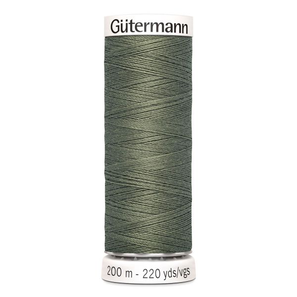 Нитки универсальные Gutermann Sew-all 100 (200 метров), 5 кат. | 824 зеленый камуфляж