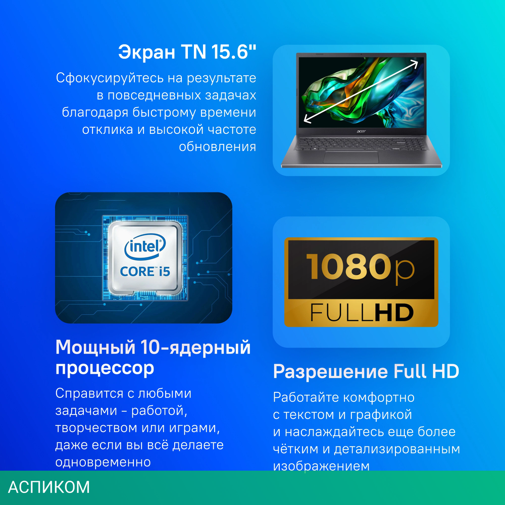 Ноутбук Acer Aspire 5 A515-58P-55K7