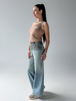 Майка LJHY 3225 укороченная с надписью Mystery