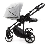 Детская коляска Adamex Zico Deluxe New 2 в 1 ZN-SA03 СВЕТЛО-СЕРАЯ КОЖА