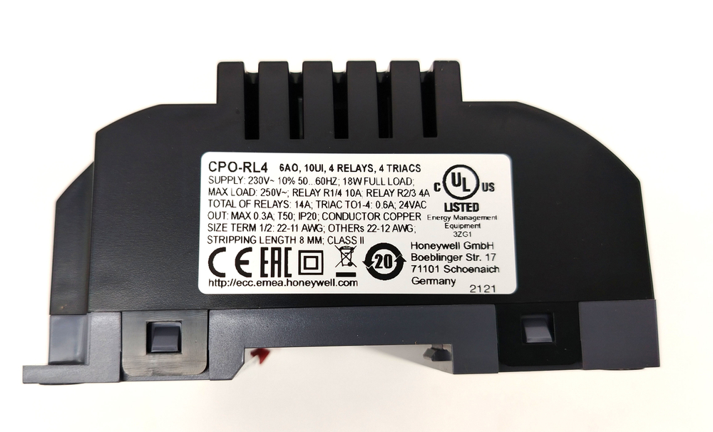 Контроллер для управления фанкойлами и климатом помещения Honeywell CPO-RL4 BACnet MS/TP 230VAC