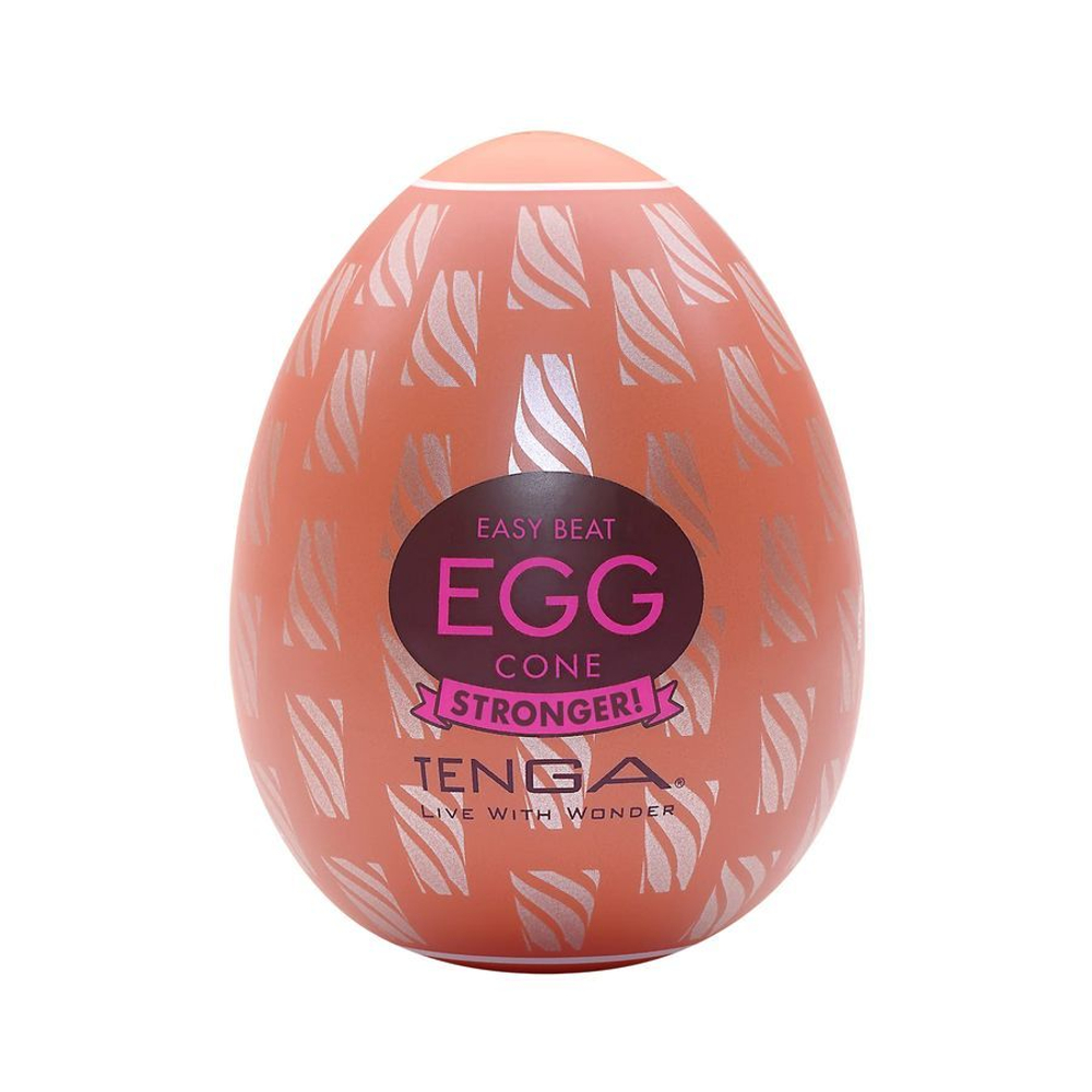 Мастурбатор-яйцо Tenga Egg Cone (Цвет: оранжевый)