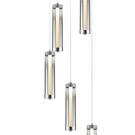 Подвесная светодиодная люстра Indigo Rilucente 11061/5P Chrome V000147L