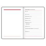 Ежедневник датированный 2023 А5 138x213 мм BRAUBERG "Favorite", под кожу, темно-синий, 114005