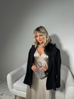 Шёлковое платье песочное