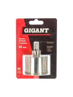 Коронка алмазная по стеклу и керамике 55 мм Gigant G-11080