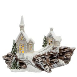 GAEM Фигурка декоративная "Домик" (подсветка, 3xAAA), L66 W23 H48 см