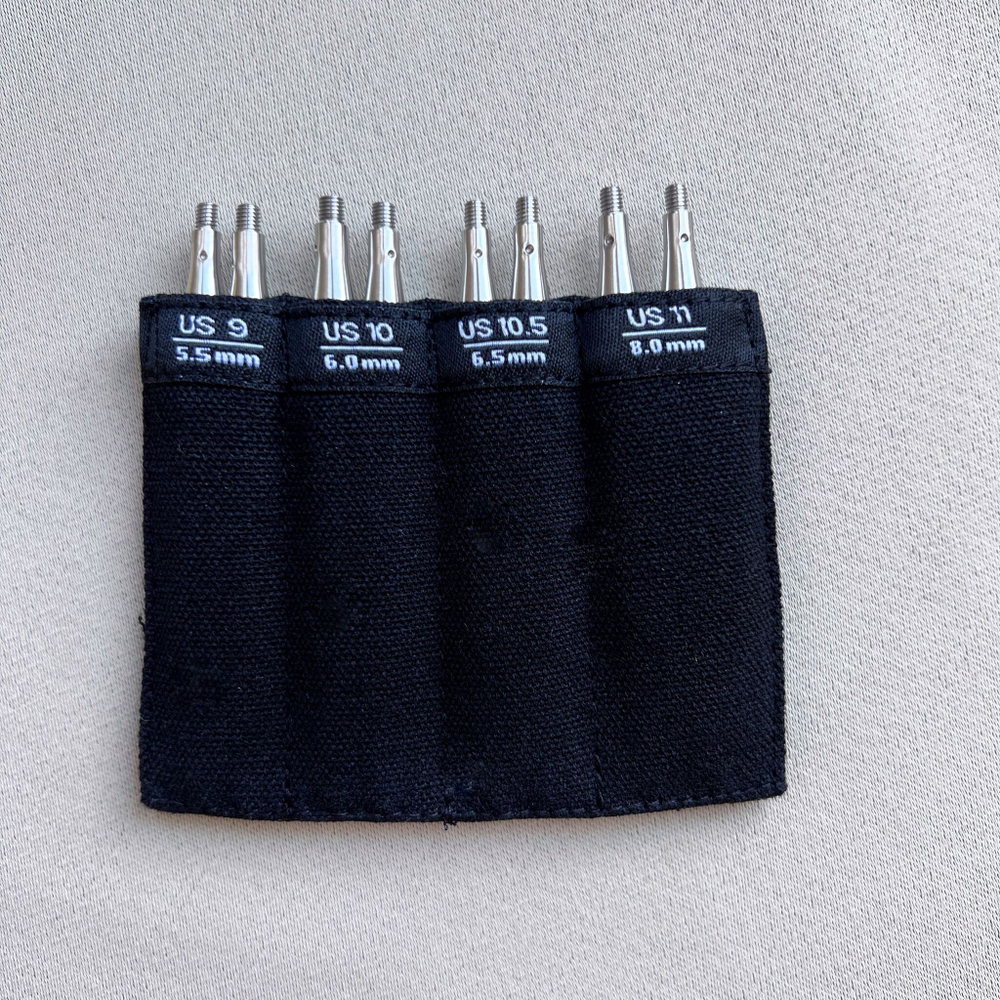 Набор укороченных металлических спиц разной длины ( 5 и 8 см ) Twist Shorties Mini ChiaoGoo
