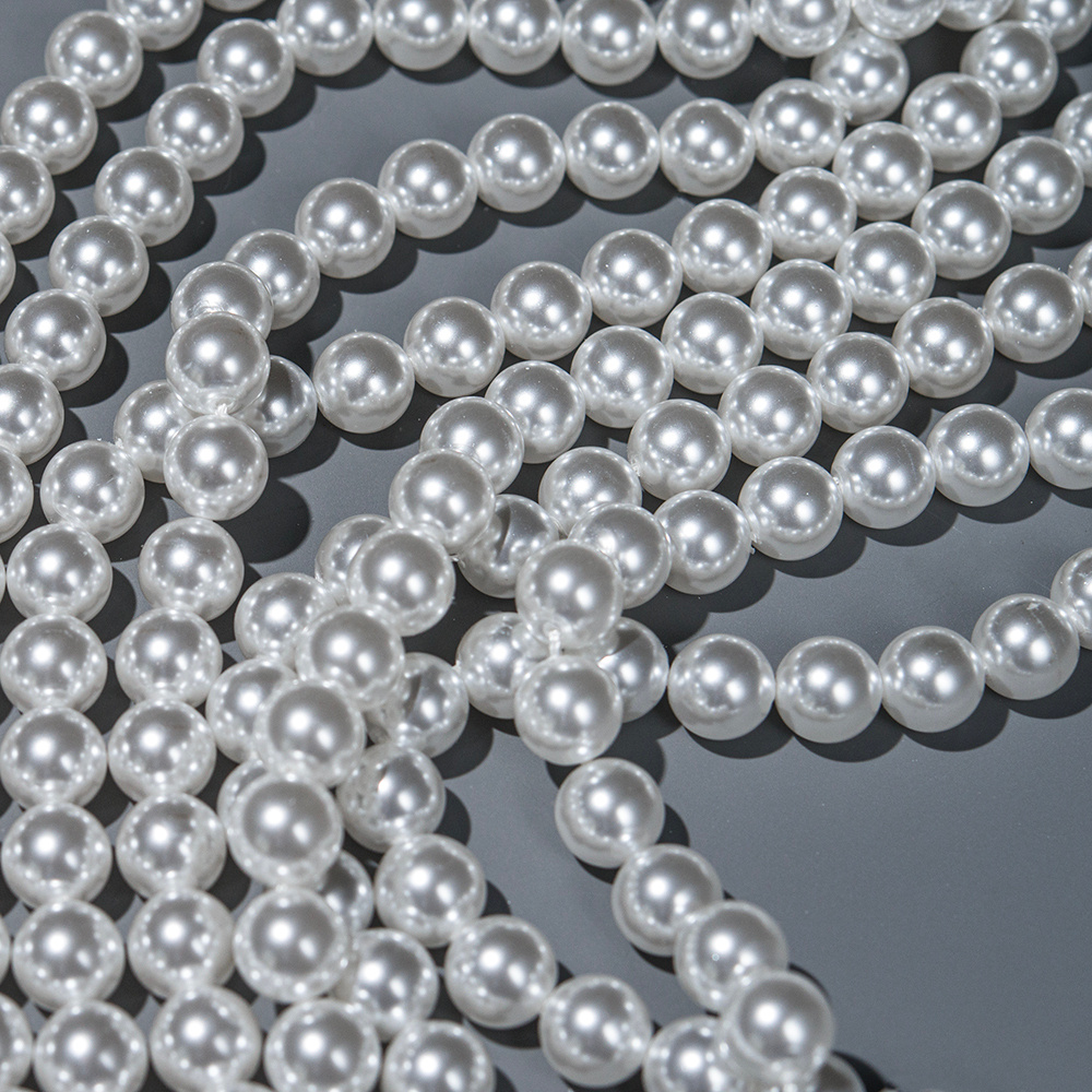 Хрустальный жемчуг, оттенок "Белый", шар 10мм