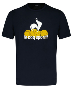 Мужская теннисная футболка Le Coq Sportif Graphique Short Sleeve 25 N°1 - черный