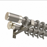 Карниз для штор настенный, алюминиевый, боковое крепление