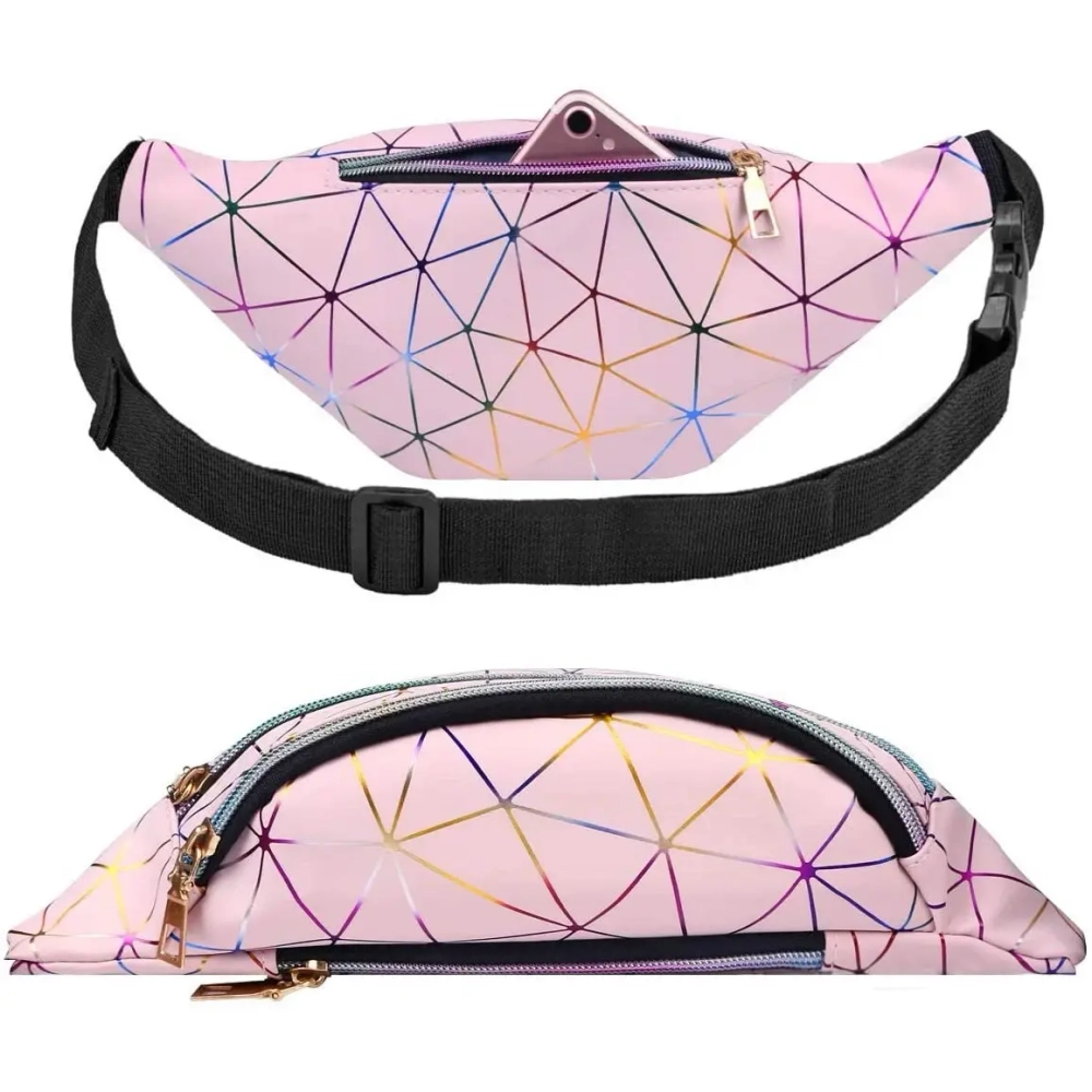 Сумка на пояс «Harizma», цвет пудровый, 31*12 см