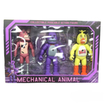 Набор героев ФНАФ, Аниматроники 5 ночей с Фредди / Freddy "Mechanical Animal/ Collectible Posable Action Figure" FNAF, 3шт фигурок/ 20см