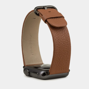 Ремешок для Apple Watch 44/45/46 mm из кожи теленка, цвета карамель