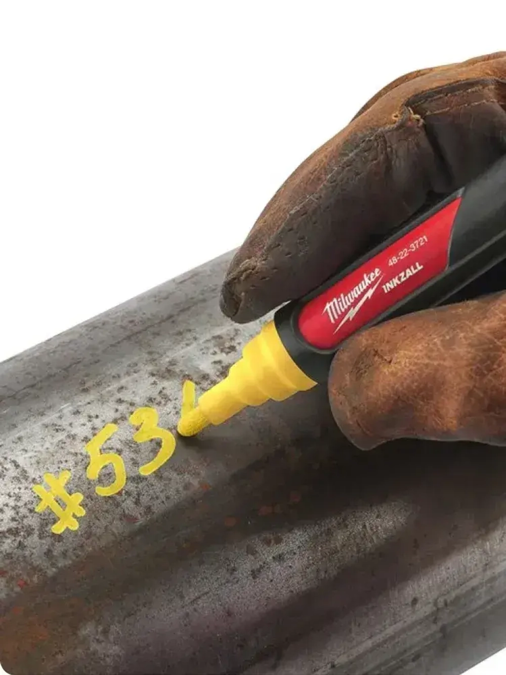 Маркер желтый - LP на основе жидкой краски Milwaukee INKZALL, 1 шт