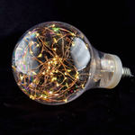 Лампочка с гирляндой внутри. желт., не мигает, 24*14см, 50лампочек