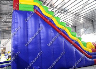 Детский надувной батут-горка "Dragons", размер 12*6*8 м