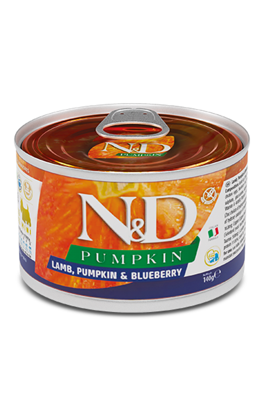 Фармина  N&D Dog Pumpkin Консервы ягненок с черникой Adult mini, 140г