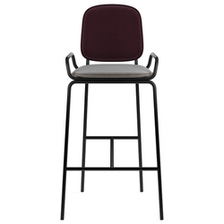 Стул барный Latitude Ror 2 Frame черный/пурпурный/серый