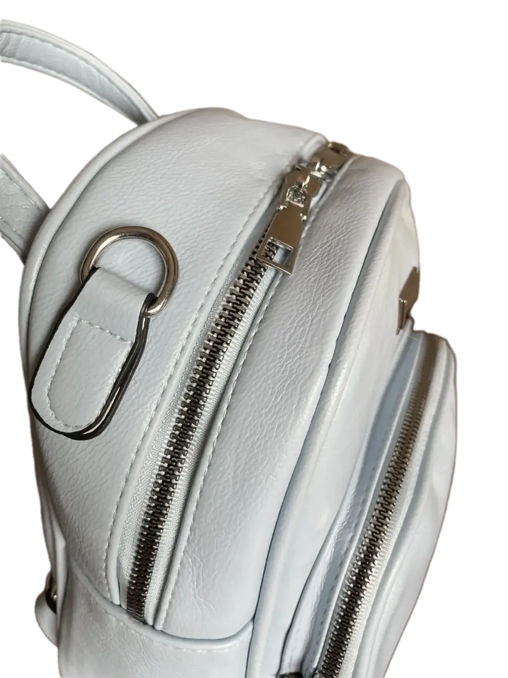 Рюкзак- сумка экокожа голубая QOZA женская