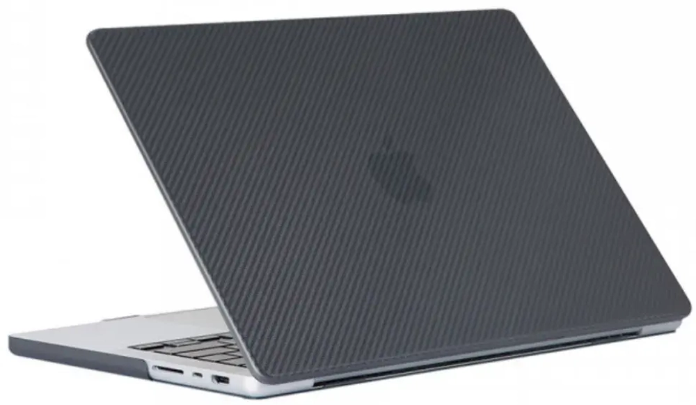 Чехол-накладка Kzdoo Air Carbon для Macbook Air 13.6" (2022) пластиковый (черный)