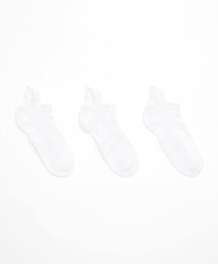 OYSHO Три пары спортивных носков Sneaker из хлопка, белый