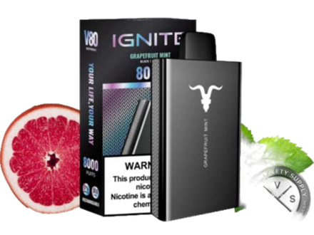 Ignite V80 Grapefruit mint - грейпфрут-мята 8000 затяжек 20мг (2%)