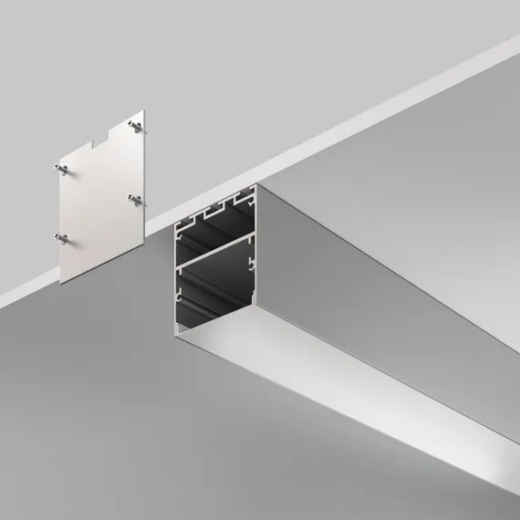 Алюминиевый профиль накладной-подвесной 50x50 (Серебро, 2 м), ALM-5050-S-2M Led Strip alm-5050-s-2m