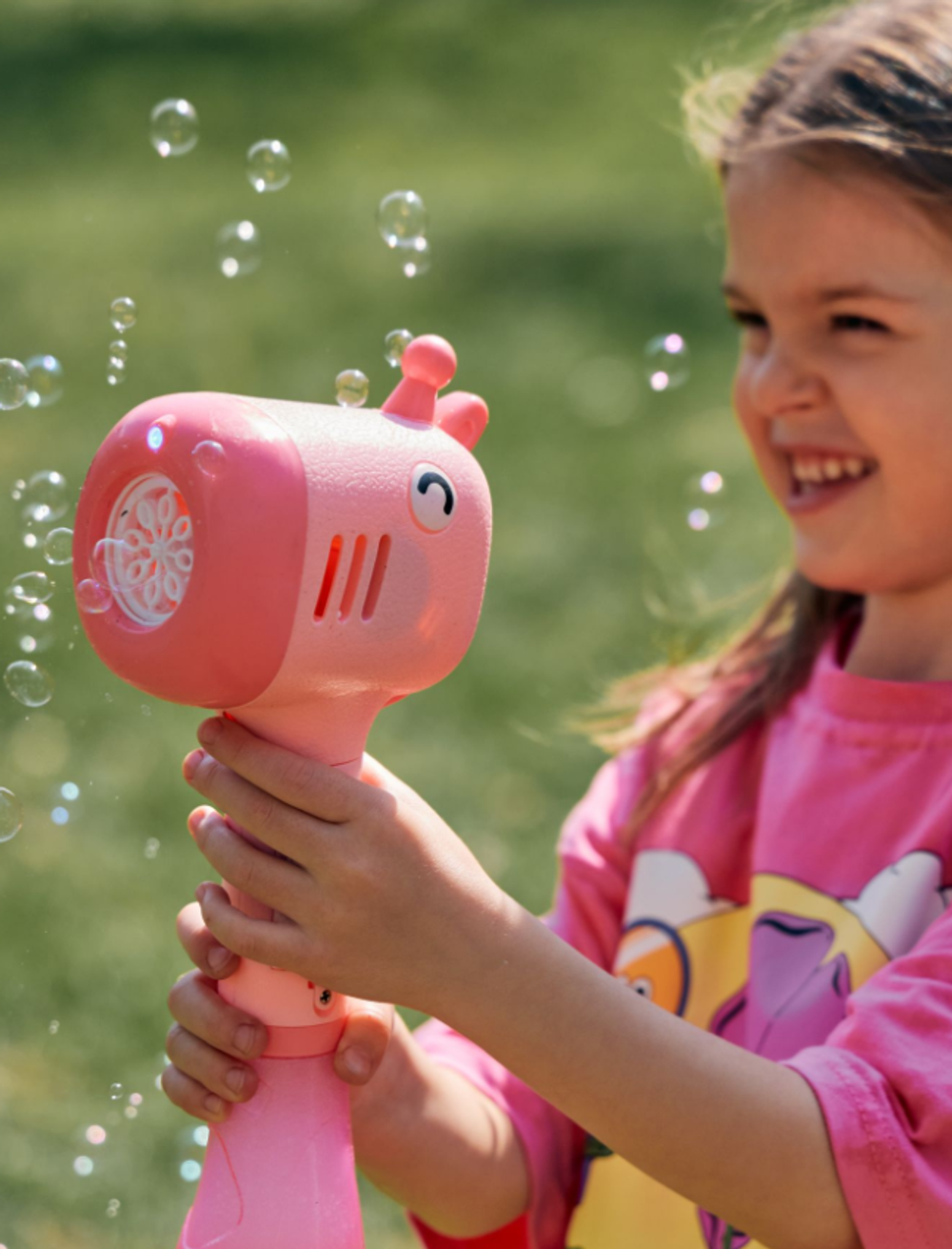 Генератор мыльных пузырей Bubble Gun «Бабл Ган» Pink