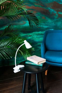 TLD-560 White-LED-280Lm-5000K-Dimmer Светильник настольный прищепка. 3W. Сенсорный выключатель. Белый. ТМ Uniel