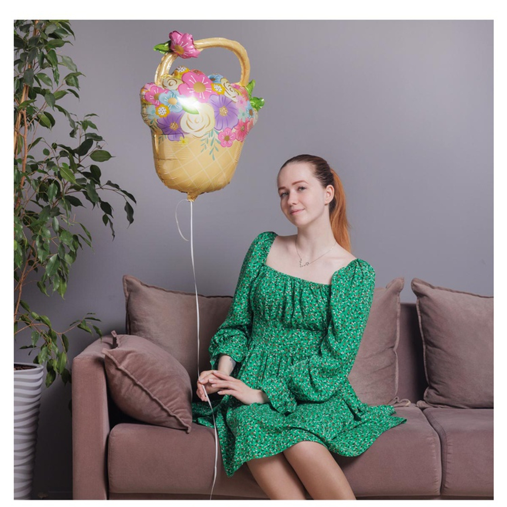 Фигура Корзина с цветами (27"/69 см)