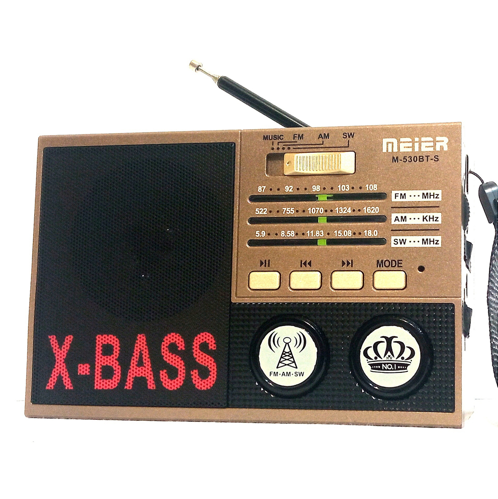 Радиоприемник с MP3 плеером +Solal panel Meier M-530BT-S