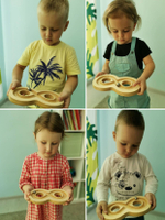 Нейротренажер  умная восьмерка для ладошек - комплект из 2 штук