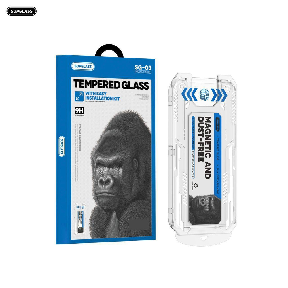 Защитное cамоклеящееся стекло без рамочный на iPhone 16-17/Pro/ProMax