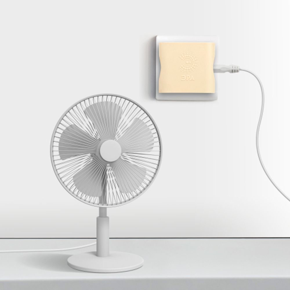 Разветвитель электрический ЭРА SP-4-I на 4 розетки без заземления 16А слоновая кость