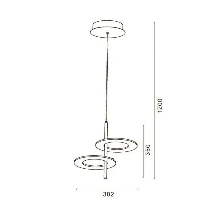 Подвесной светодиодный светильник Romatti Cullinan Saturne PD11136