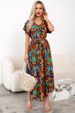 Платье Рада (коричневый)-54р-р Р11-1166/7 Nikol