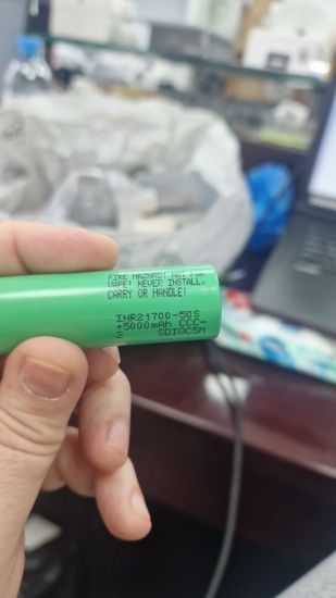 Samsung SDI INR 21700 50S 5000 mAh 45A 3.6В 10 mOm