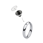 Шарм Qudo Bottone crystal silver 680103 BW/S