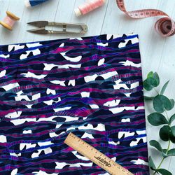 Ткань мембрана ядовитый полосатый узор на чёрно-белом фоне