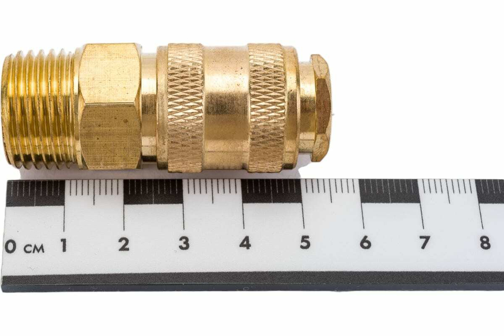 Разъемное соединение быстросъем мама - наружная резьба 1/2", латунь ECO AB-F/MT12