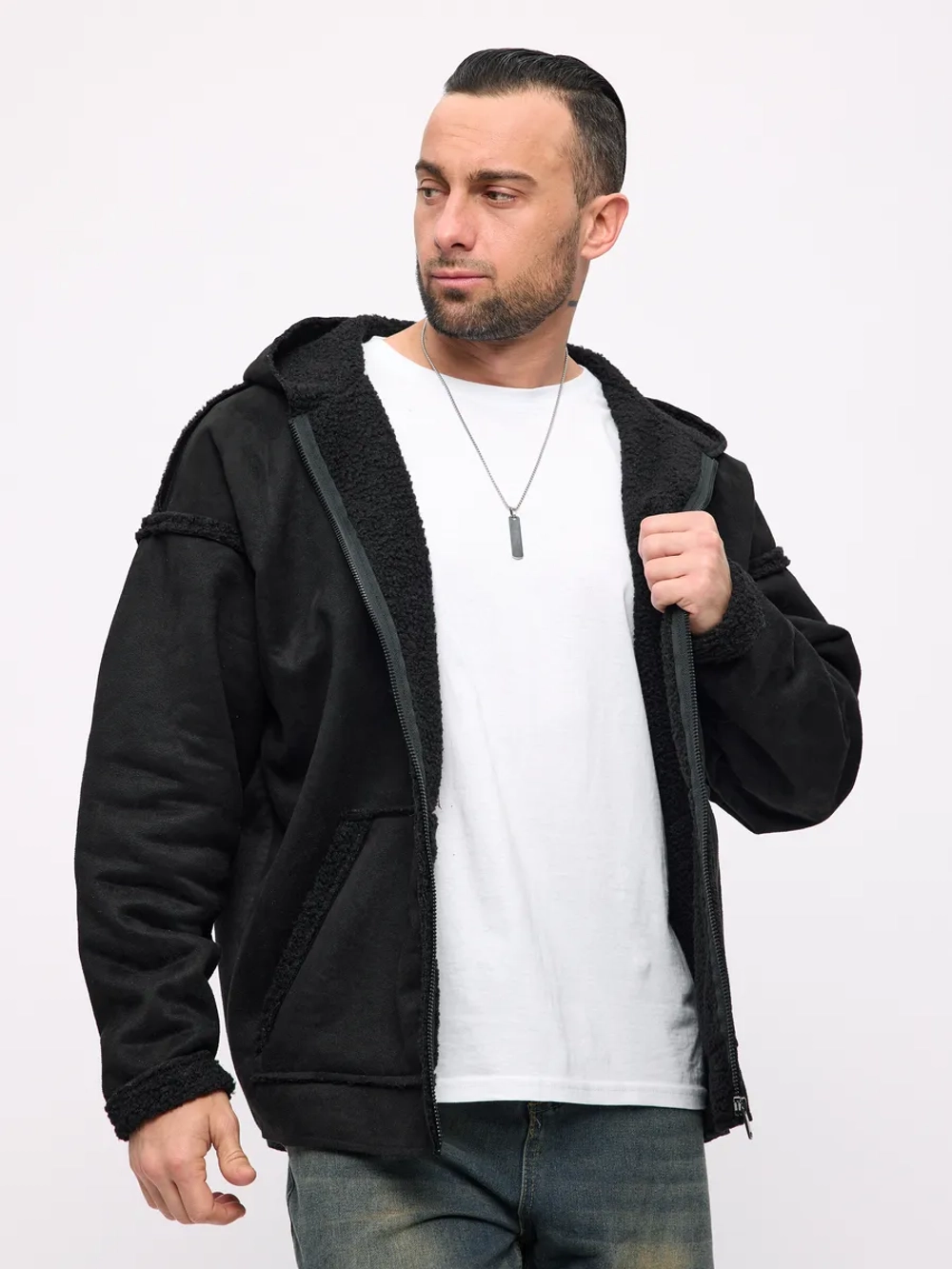 Зип Худи с начесом и мехом