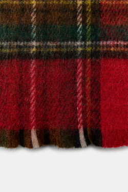 ZARA ШАРФ В КЛЕТКУ, КРАСНЫЙ